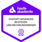 Badge ChatGPT Advanced im Steuer- und Rechnungswesen